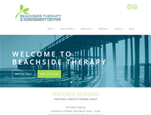 Tablet Screenshot of beachside-therapy.com